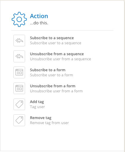 automation rule actions in convertkit